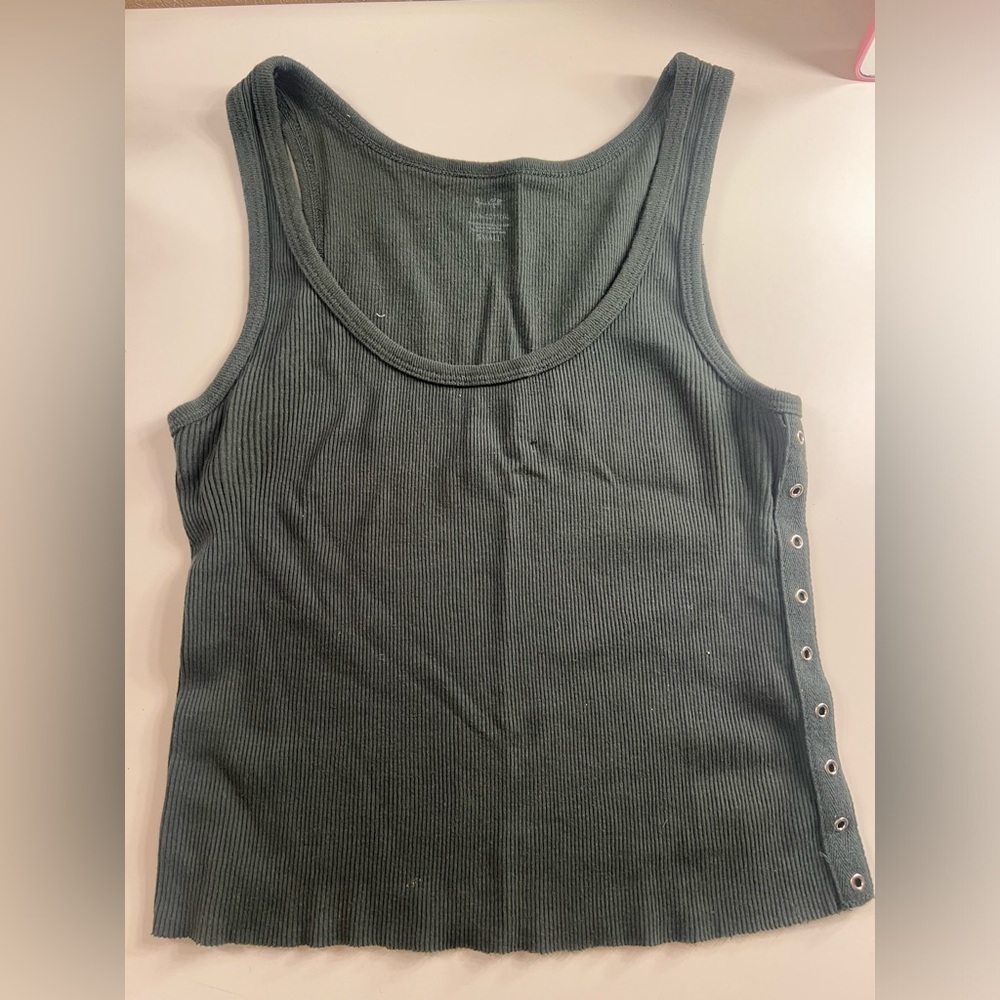 Green tank top